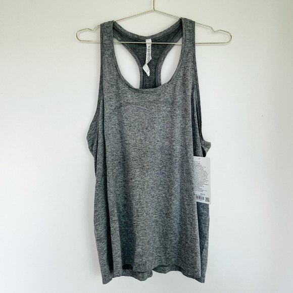lululemon swiftly tech racerback tank 2.0 in slate/white - Picture 3 of 5